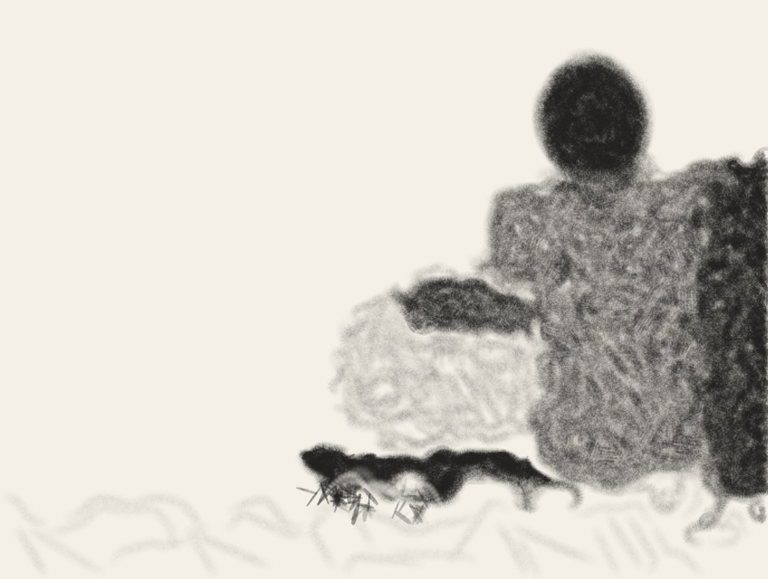 The translator’s edit: only a ruled edge. Branch.