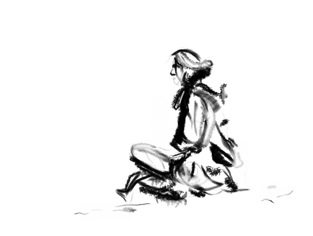 U03 — first MyPaint drawing / study image