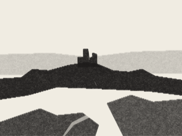 Building absorbed by ridge