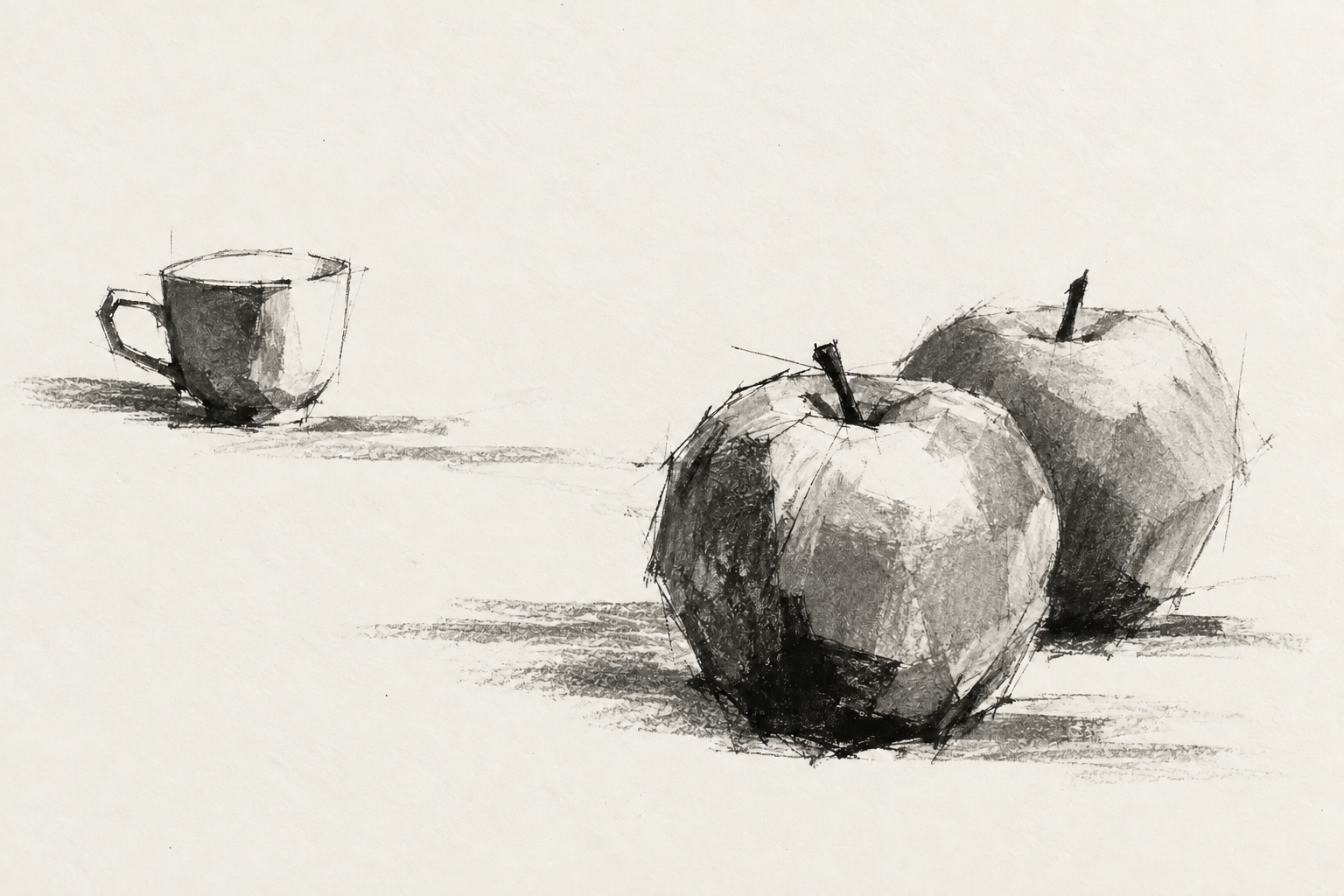 Cup and Apples